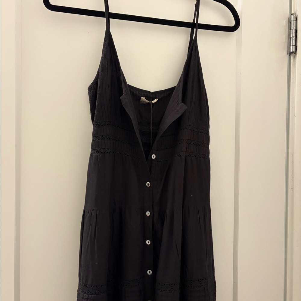 Spell Black Dress with Lace Features